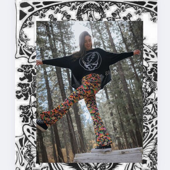 PEOPLE OF LEISURE Grateful Dead Stealie Oversized Pullover Sweatshirt - Picture 10 of 12